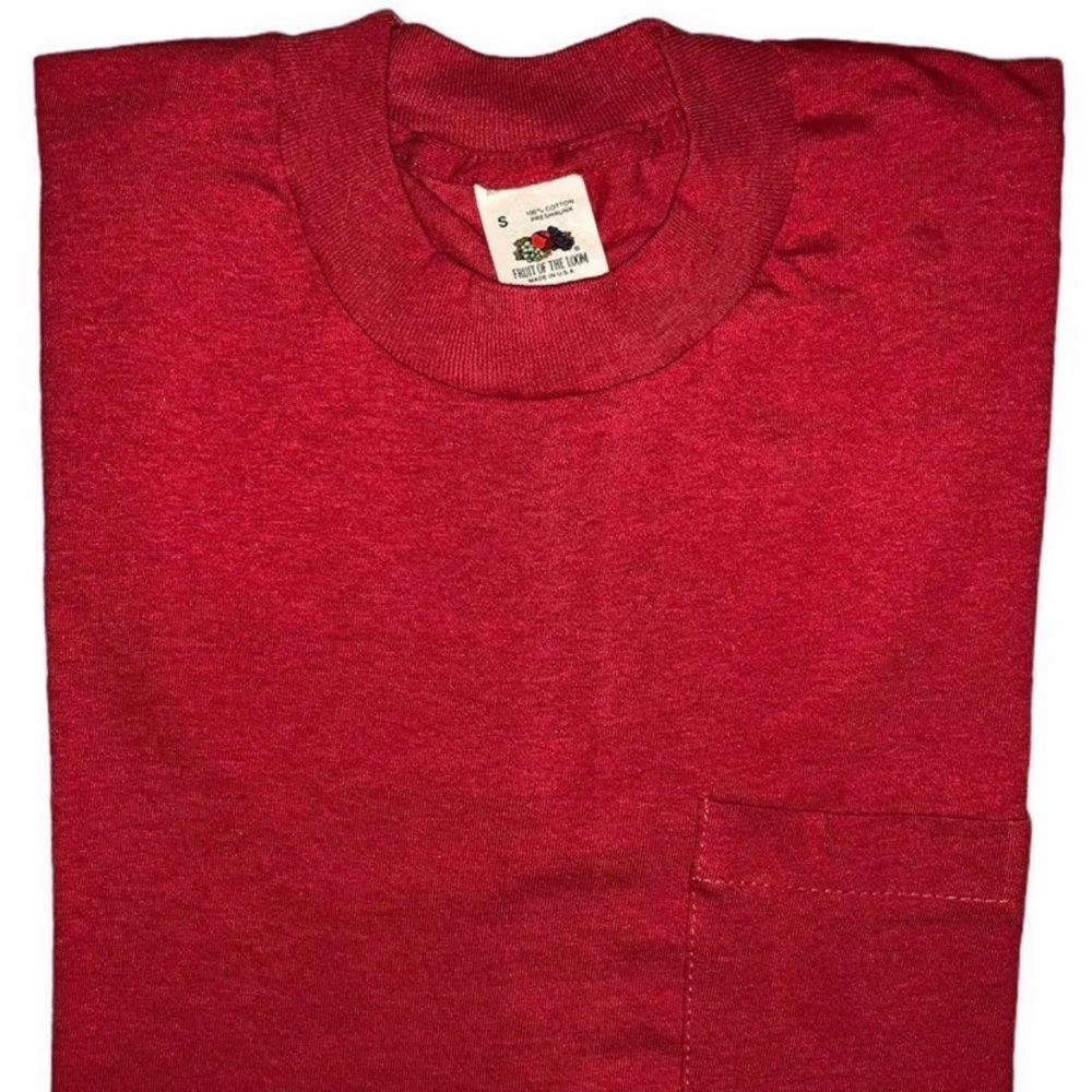 (Deadstock) Vintage 1980s Fruit of The Loom Blank Blank T-Shirts